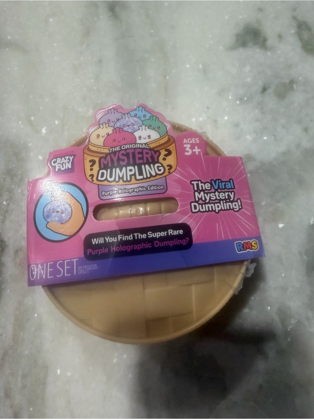 Mystery Dumpling Kids Bath Toy - Pink (One Set)
Purple holographic edition